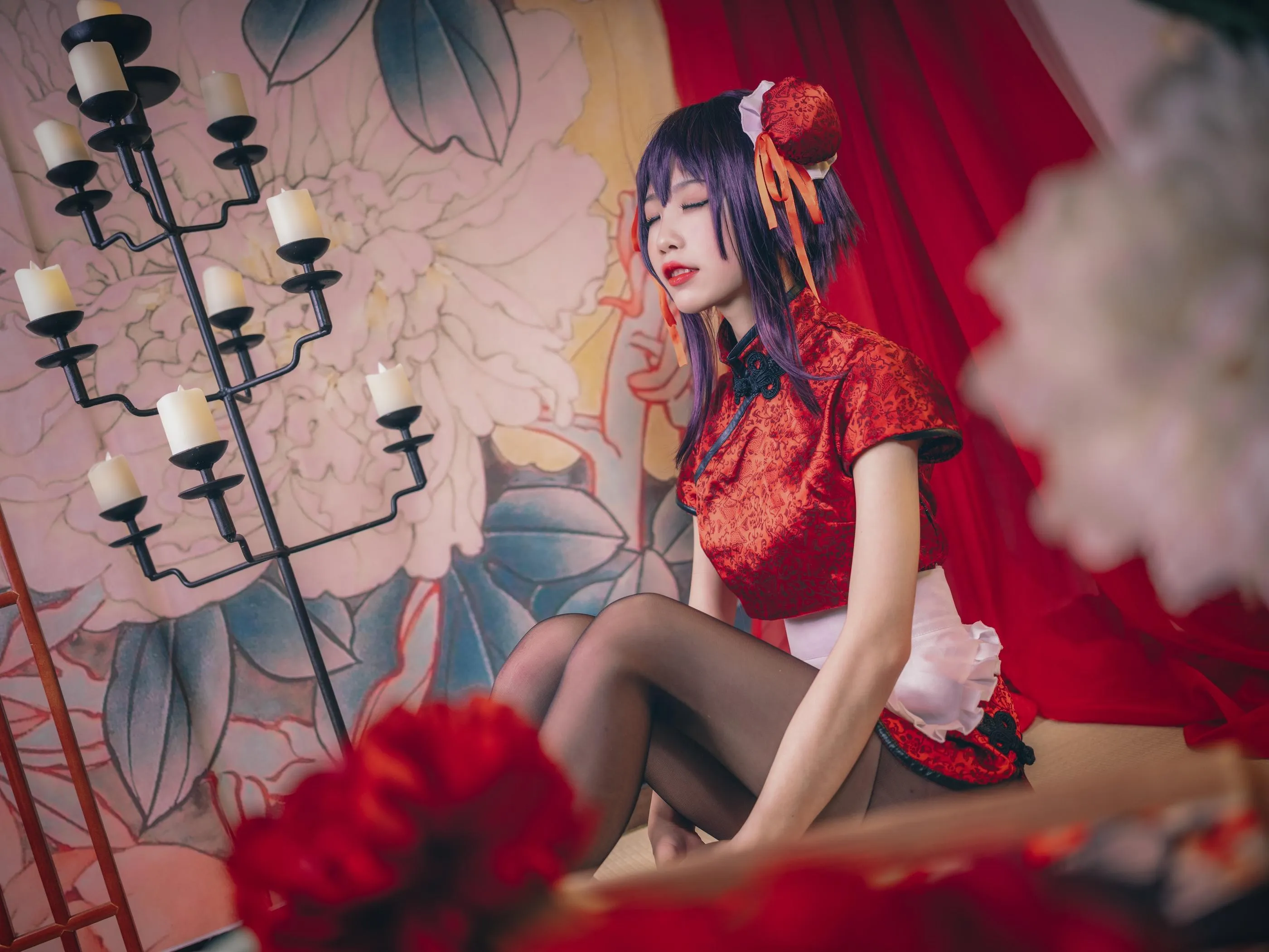 水淼Aqua – NO.28 霞之丘诗羽 旗袍 [29P]插图9